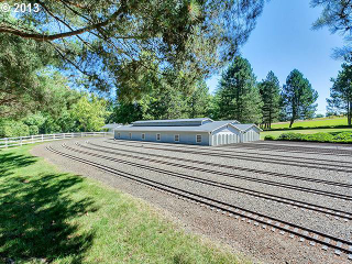 Illustration for article titled This house has a freaking train you can ride all around the property
